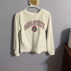 ohio state fuzzy crew neck